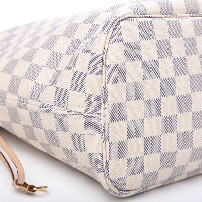 Louis Vuitton Damier Azur Neo Neverfull MM Rose Ballerine 8 of 10
