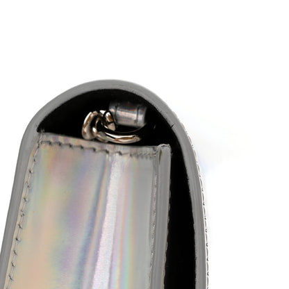 Alexander McQueen Iridescent Calfskin Skull Crossbody Silver 11 of 12