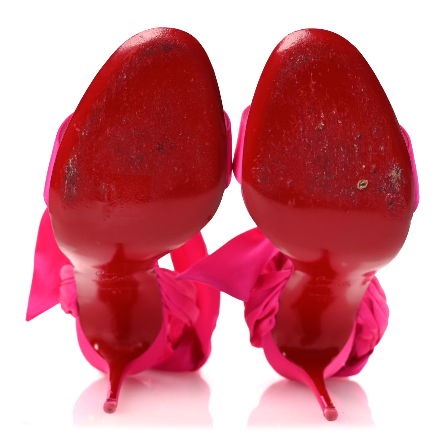 Christian Louboutin Crepe Satin Du Desert 100 Sandal 41 Bolerose 7 of 11