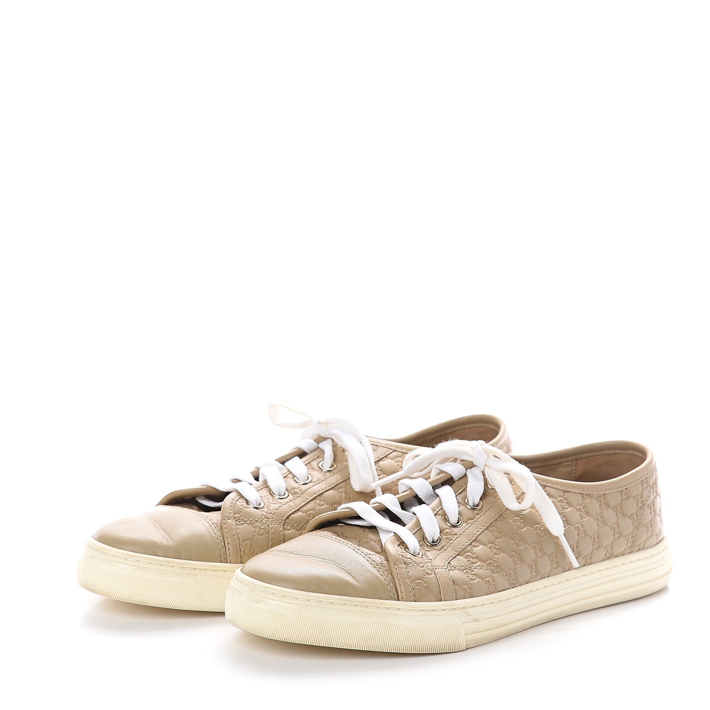 Microguccissima Womens Sneakers 39 Beige