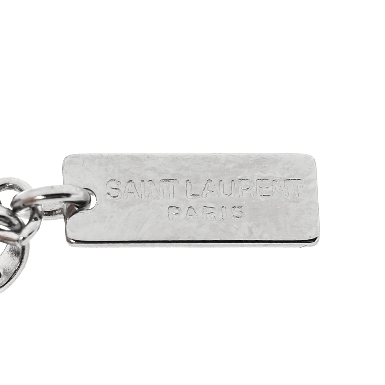 Saint Laurent Monogram Charm Bracelet L  Silver 4 of 4