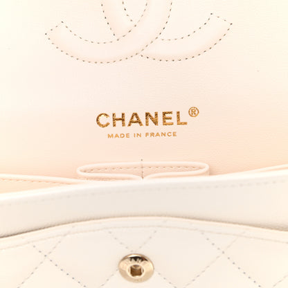Chanel Caviar Quilted Medium Double Flap White 6 of 8