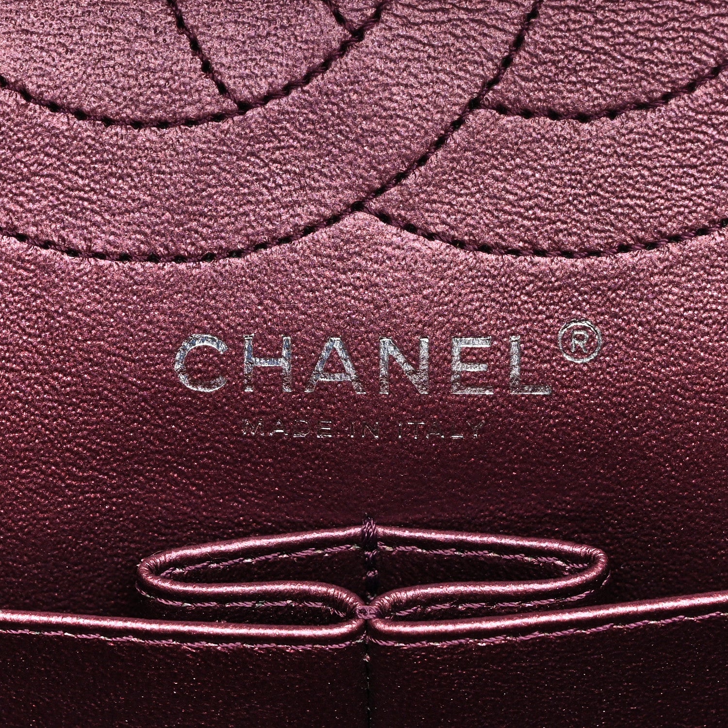 Chanel Metallic Aged Calfskin Quilted 2.55 Reissue 226 Flap Purple 6 of 10