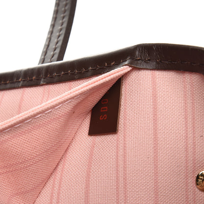 Louis Vuitton Damier Ebene Neo Neverfull MM Rose Ballerine 9 of 17