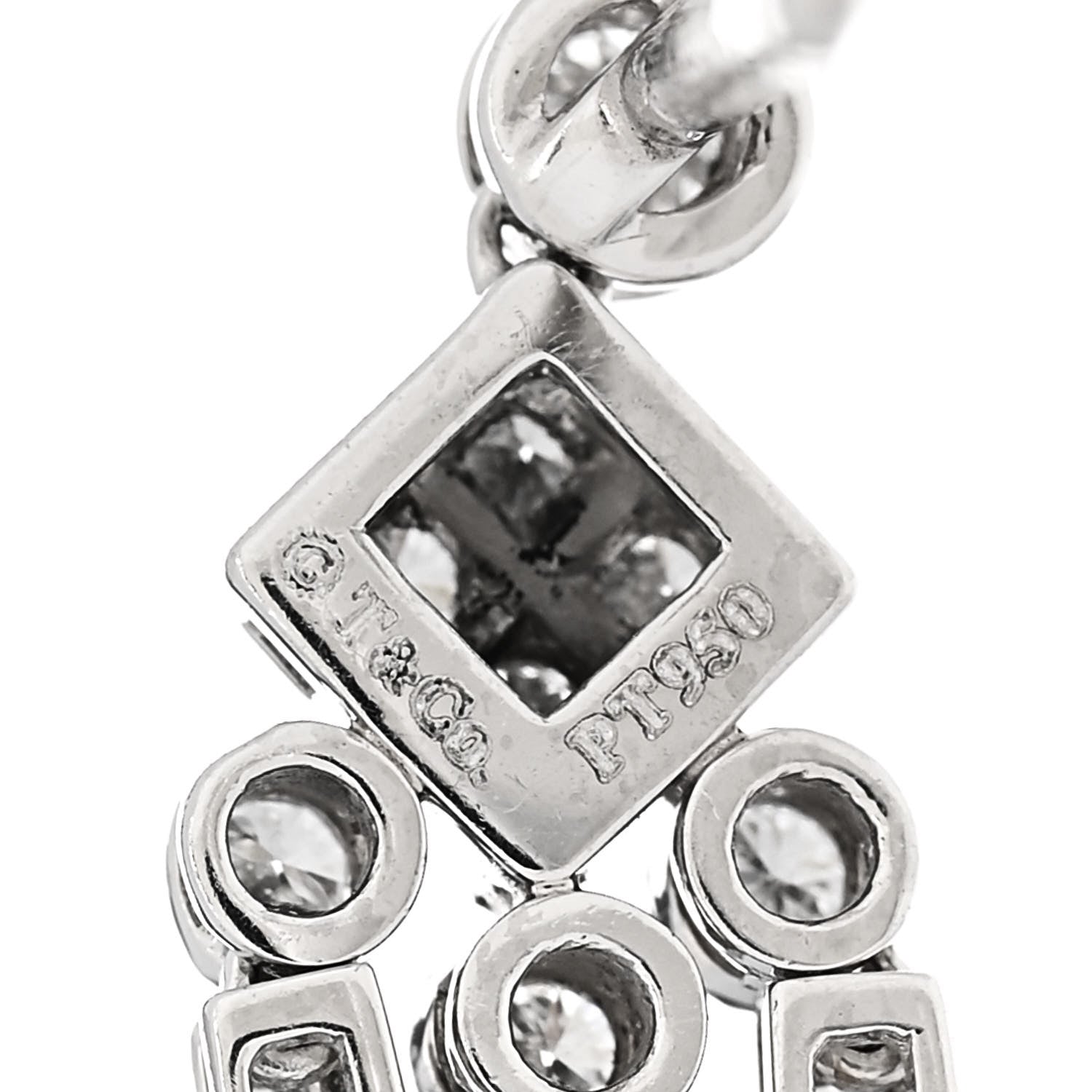Tiffany Platinum Diamond Legacy Earrings 4 of 4