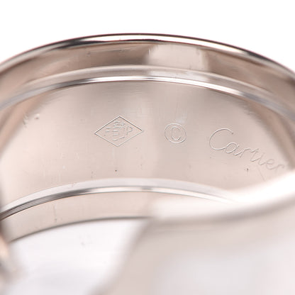 Cartier 18K White Gold 10mm Logo De Ring 51 5.75 4 of 6