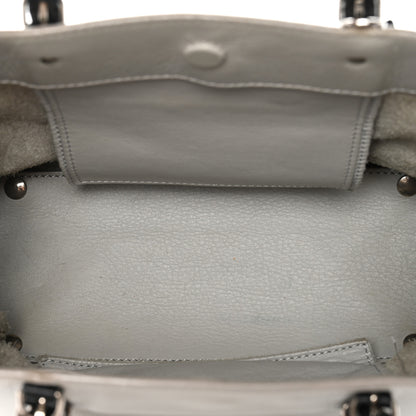 Balenciaga Calfskin Papier Mini A4 Zip Around Tote Grey Black 4 of 15