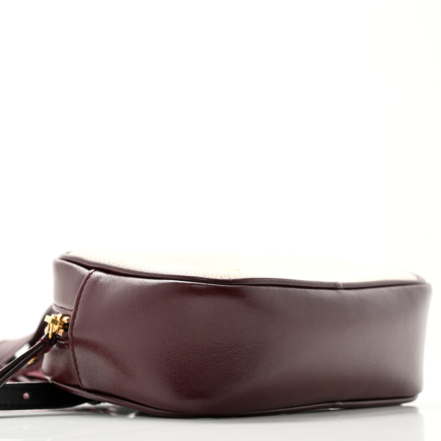 Calfskin Canvas Monogram Lou Belt Bag Natural Dark Legion Red