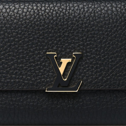 Louis Vuitton Taurillon Capucines Compact Wallet Black 8 of 9