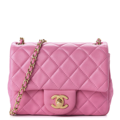 Chanel Lambskin Quilted Mini Pearl Crush Flap Pink 1 of 12