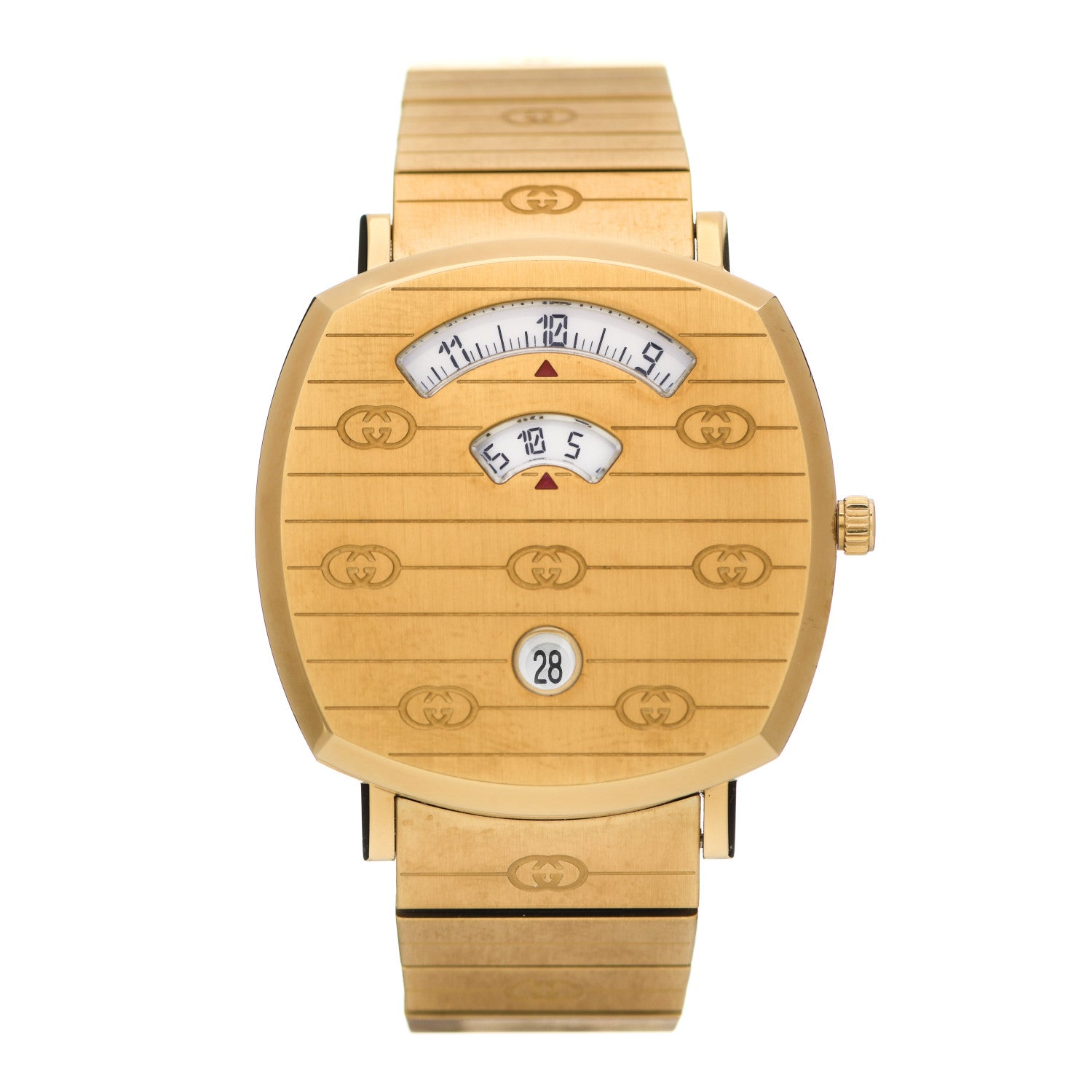 Gucci Stainless Steel 38mm Grip Quartz Watch Gold 1 of 5