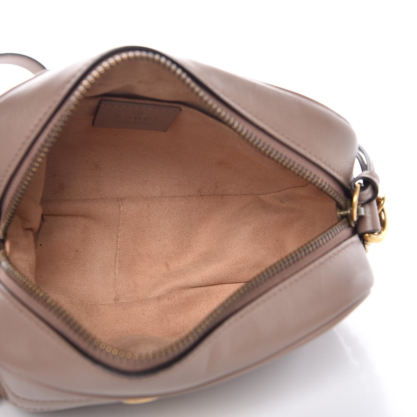 Calfskin Matelasse Mini GG Marmont Chain Shoulder Bag Nude