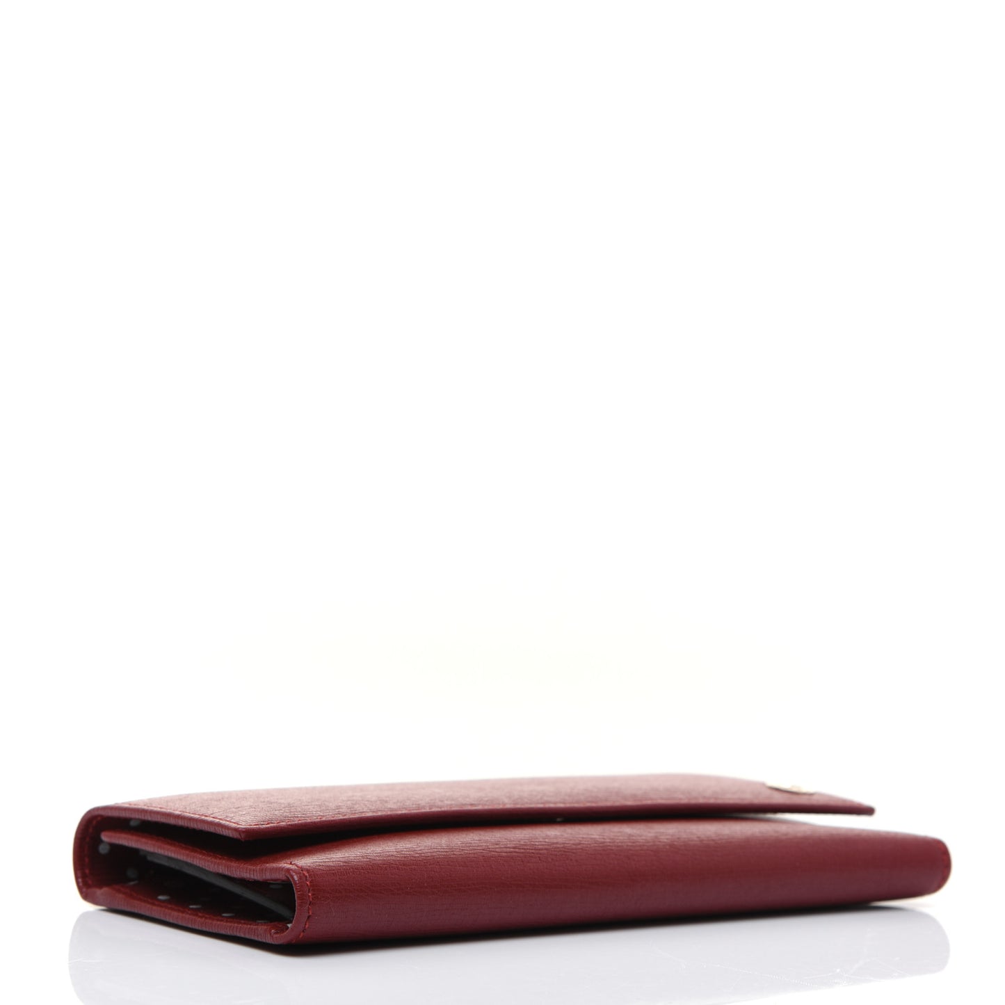 Calfskin GG Continental Wallet Red