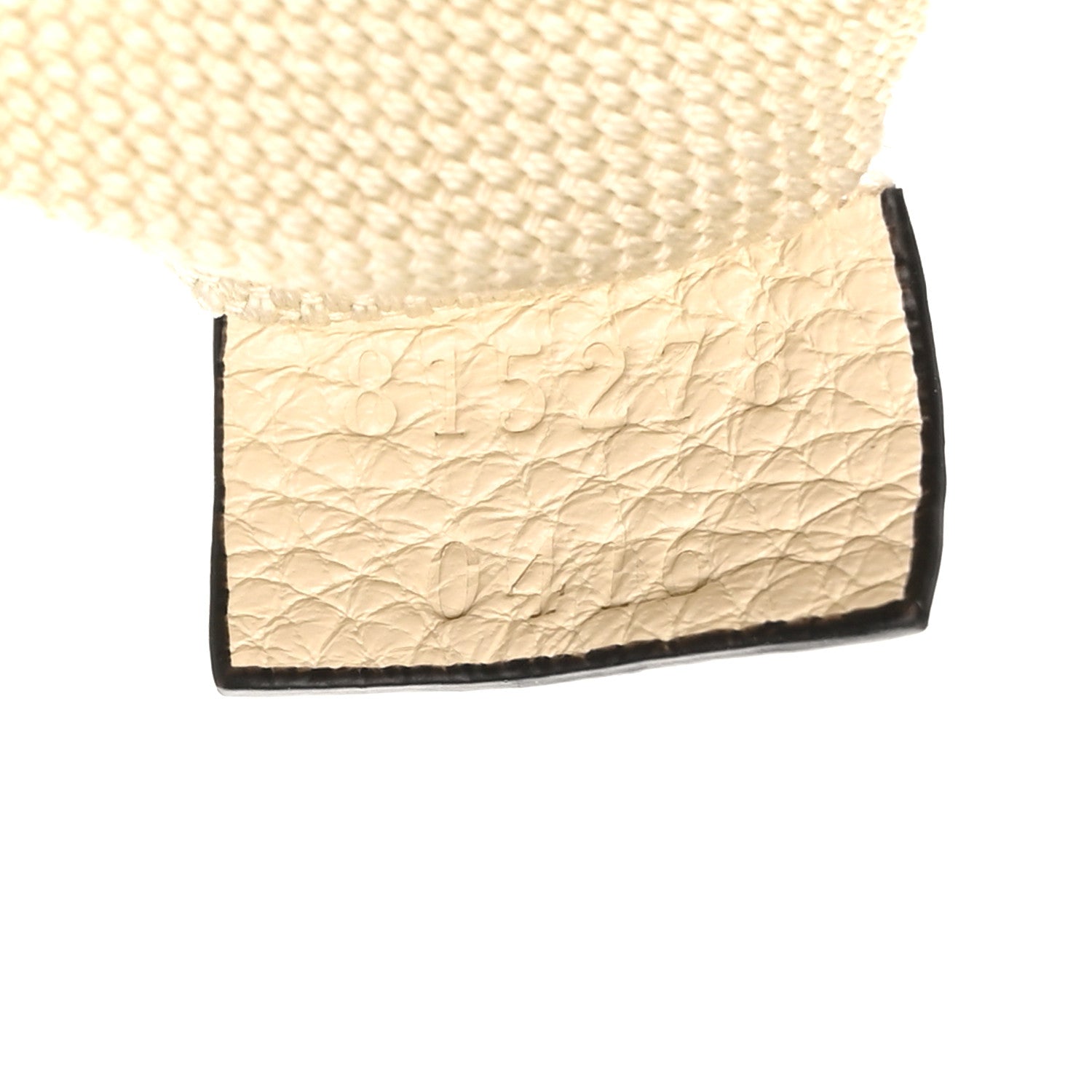 Gucci GG Grainy Calfskin Emblem Super Mini Shoulder Bag Ivory 7 of 11