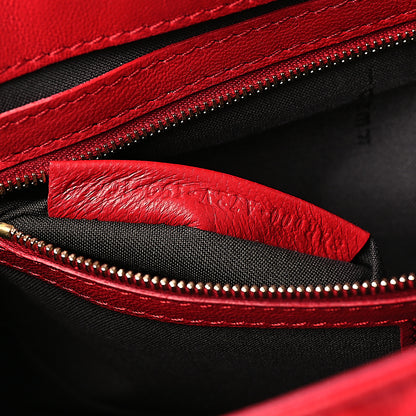 Fendi Nappa FF 1974 Embossed Baguette Fragola 6 of 9