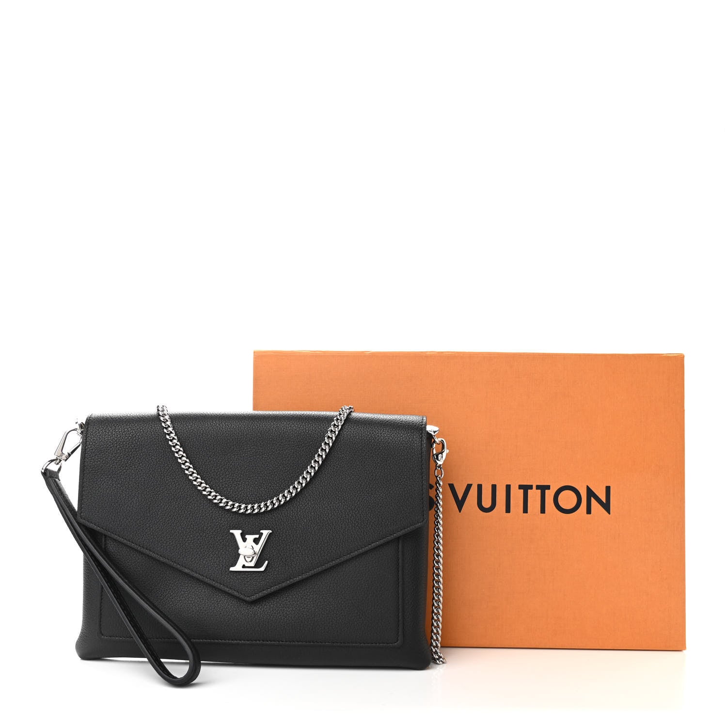 Louis Vuitton Soft Calfskin My Lockme Pochette Black 11 of 11