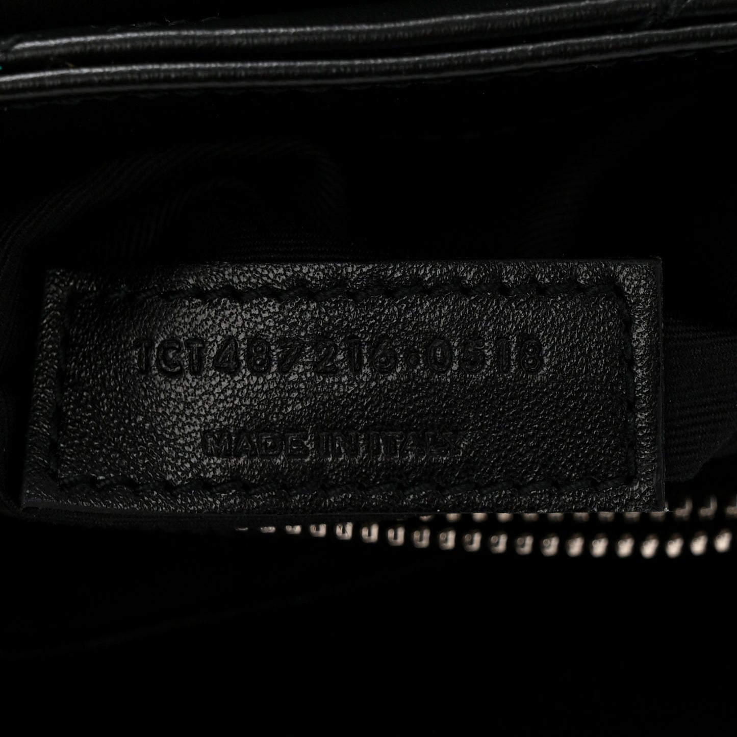 Calfskin Y Quilted Monogram Medium Loulou Chain Satchel Black