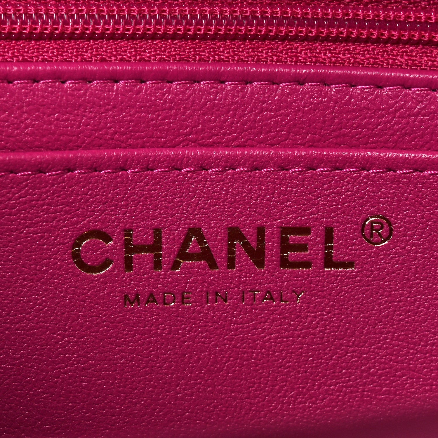 Chanel Lambskin Quilted Mini Top Handle Rectangular Flap Fuchsia 6 of 10