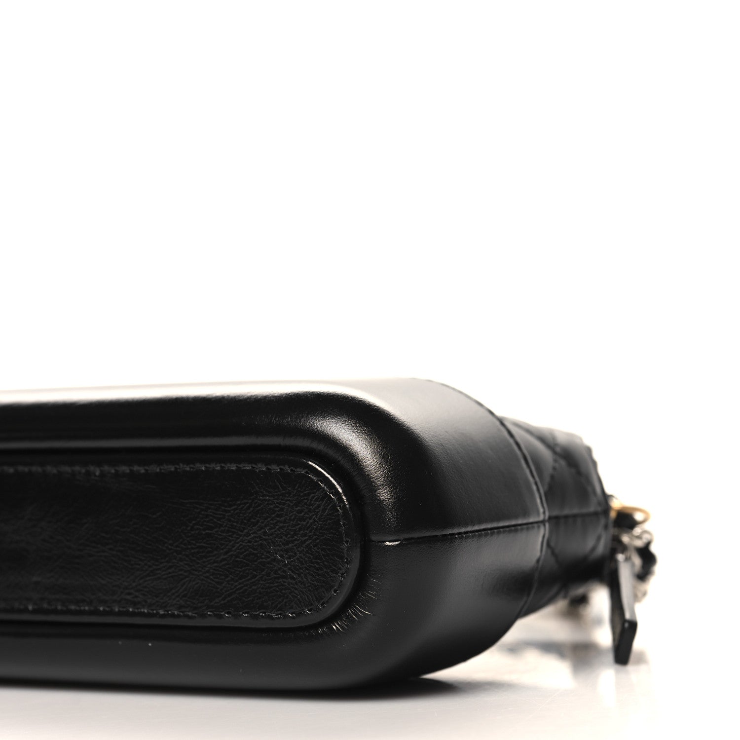 Chanel Aged Calfskin Quilted Small Gabrielle Clutch With Chain Black 13 of 14