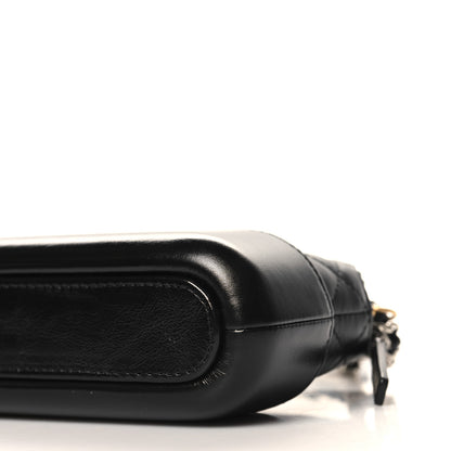 Chanel Aged Calfskin Quilted Small Gabrielle Clutch With Chain Black 13 of 14