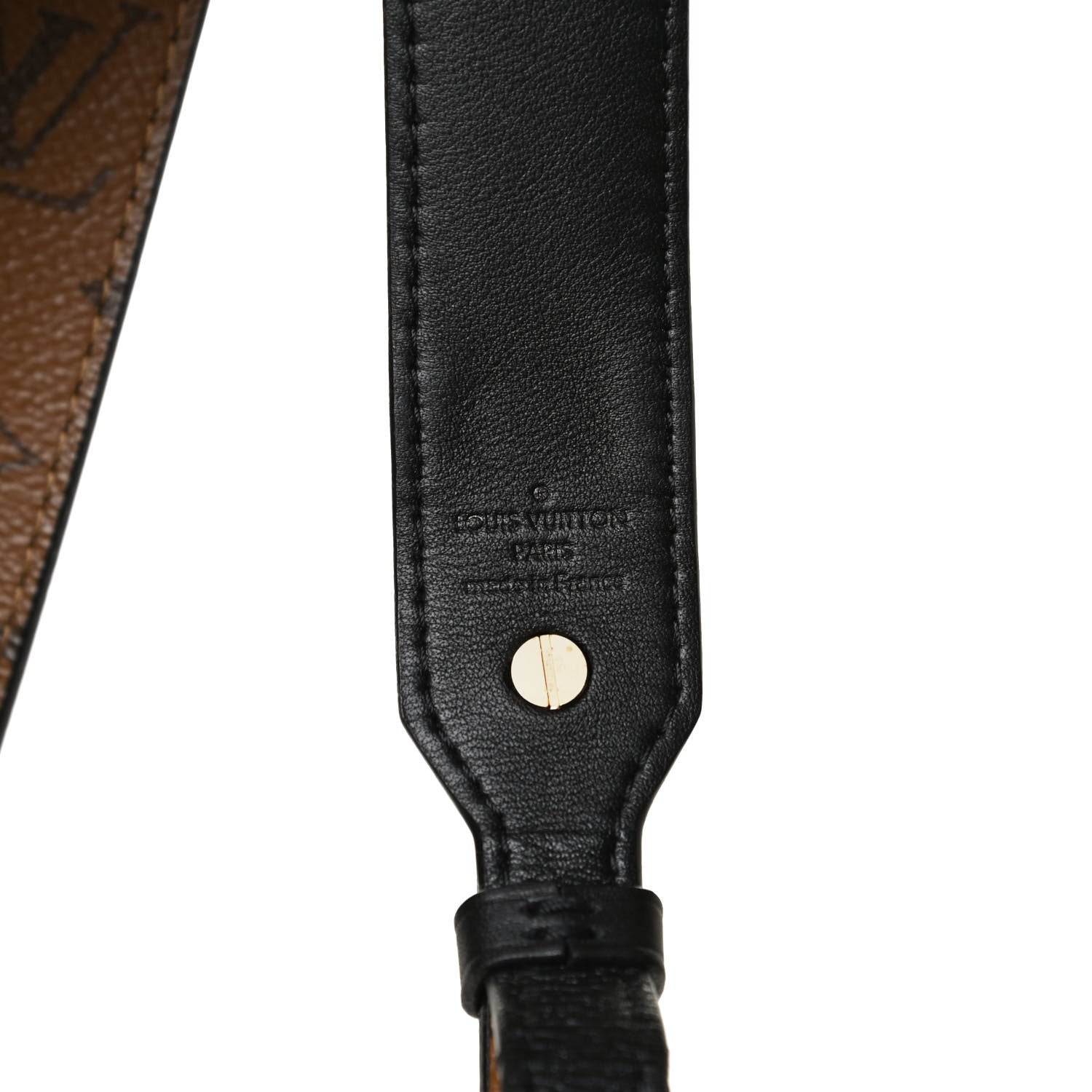 Louis Vuitton Reverse Monogram Bandouliere Shoulder Strap XL Black 5 of 6