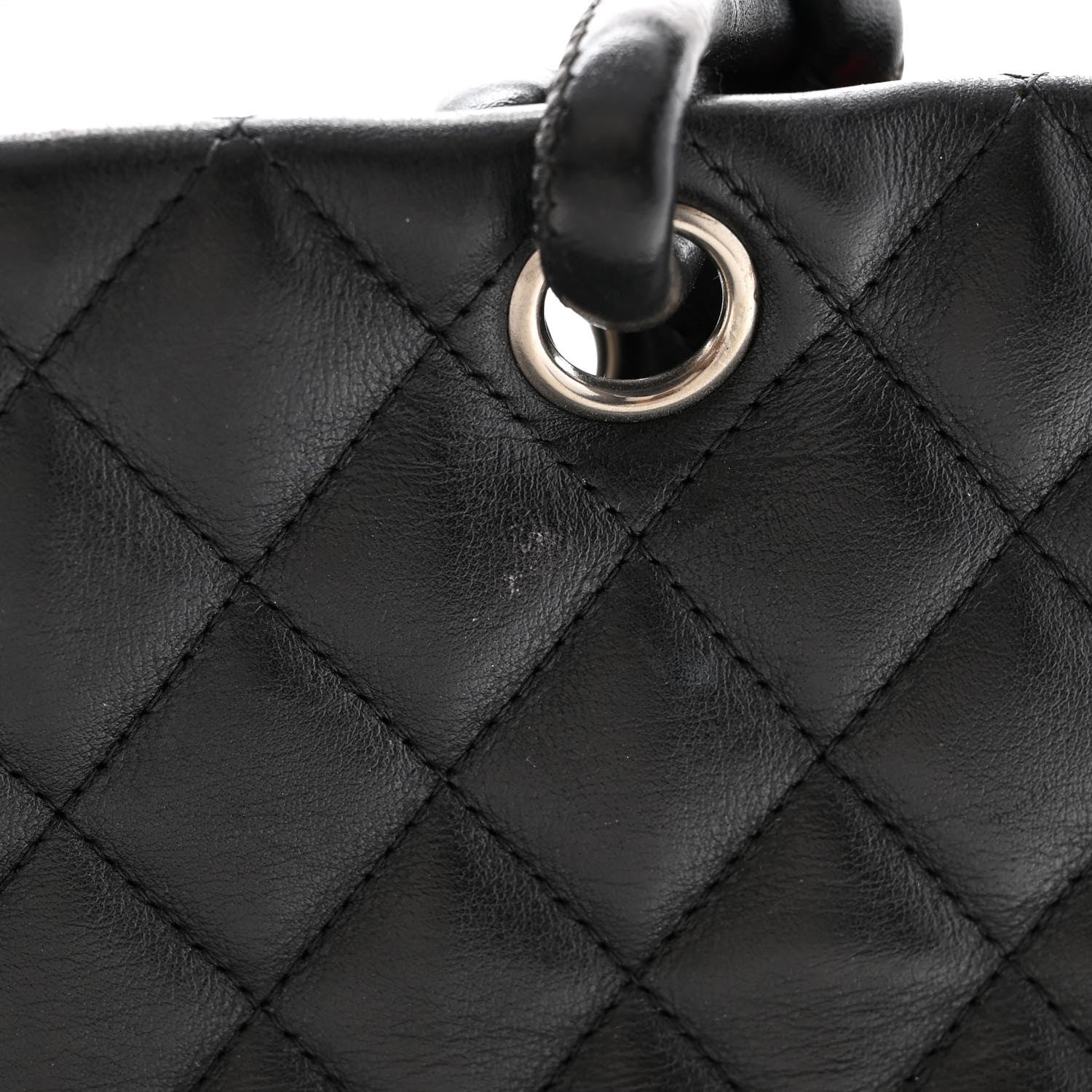 Chanel Calfskin Quilted Large Cambon Tote Black White 15 of 19