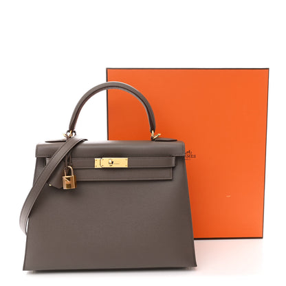 Hermes Epsom Kelly Sellier 28 Etain 13 of 13