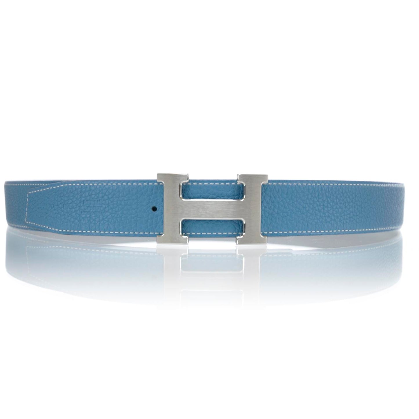 Box Togo Reversible H Belt 90 Black Blue Jean