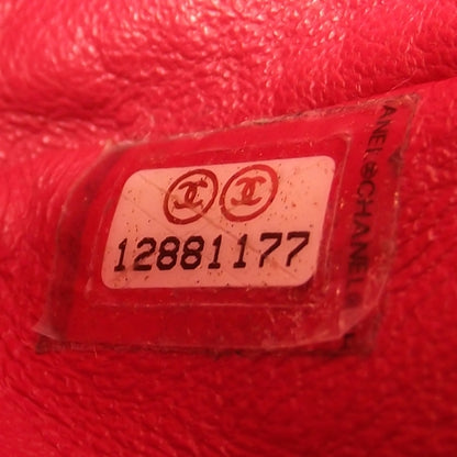 Chanel Washed Caviar Maxi Flap Fuchsia 10 of 10