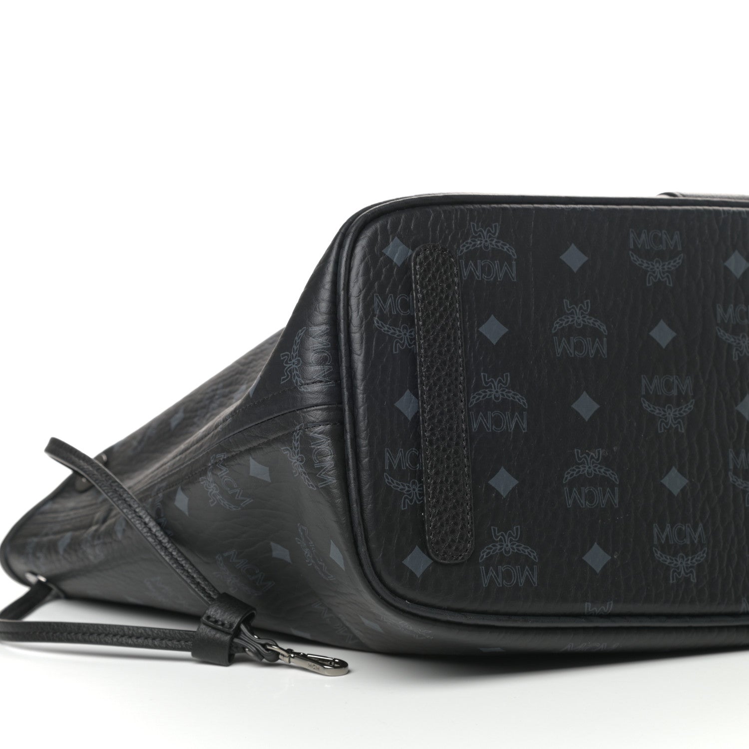 MCM Visetos Medium Liz Reversible Shopper Tote Black 7 of 13