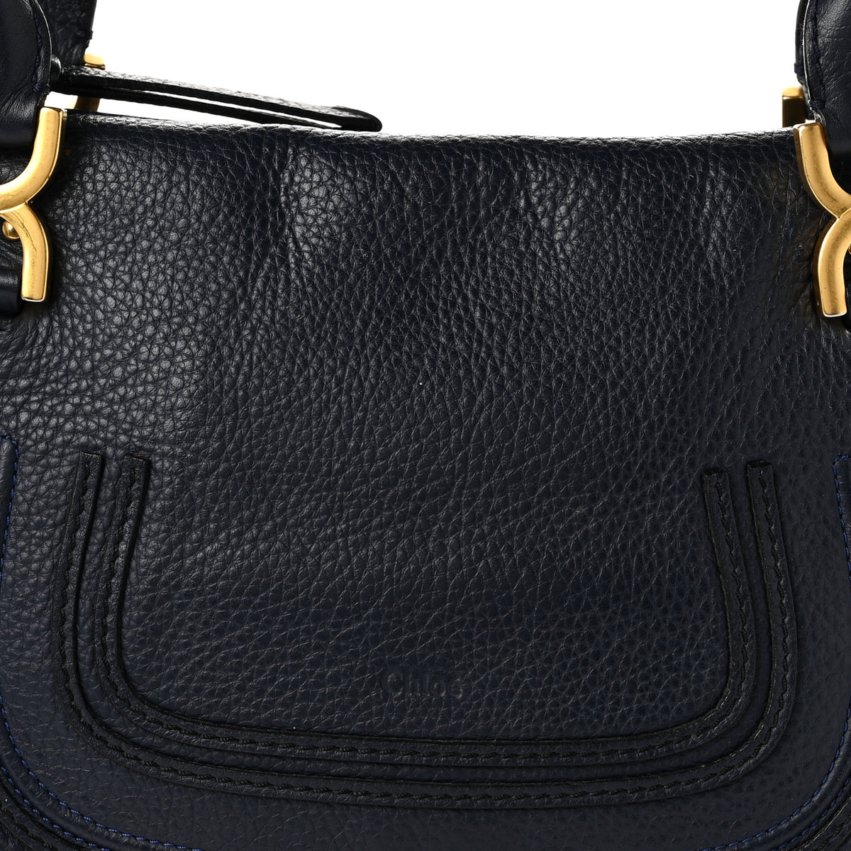 Calfskin Medium Marcie Satchel Royal Navy