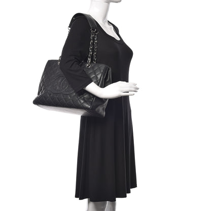 Chanel Caviar Quilted Grand Shopping Tote GST Black 2 of 19