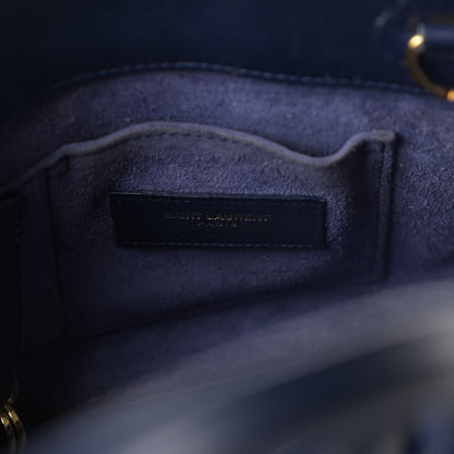 Saint Laurent Calfskin Nano Sac De Jour Dark Blue 8 of 24