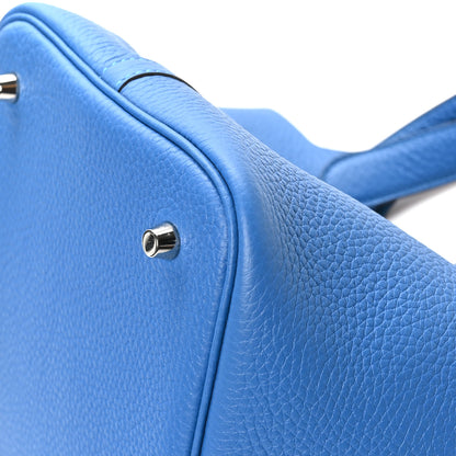 Hermes Taurillon Clemence Picotin Lock 22 MM Bleu Zanzibar 12 of 12