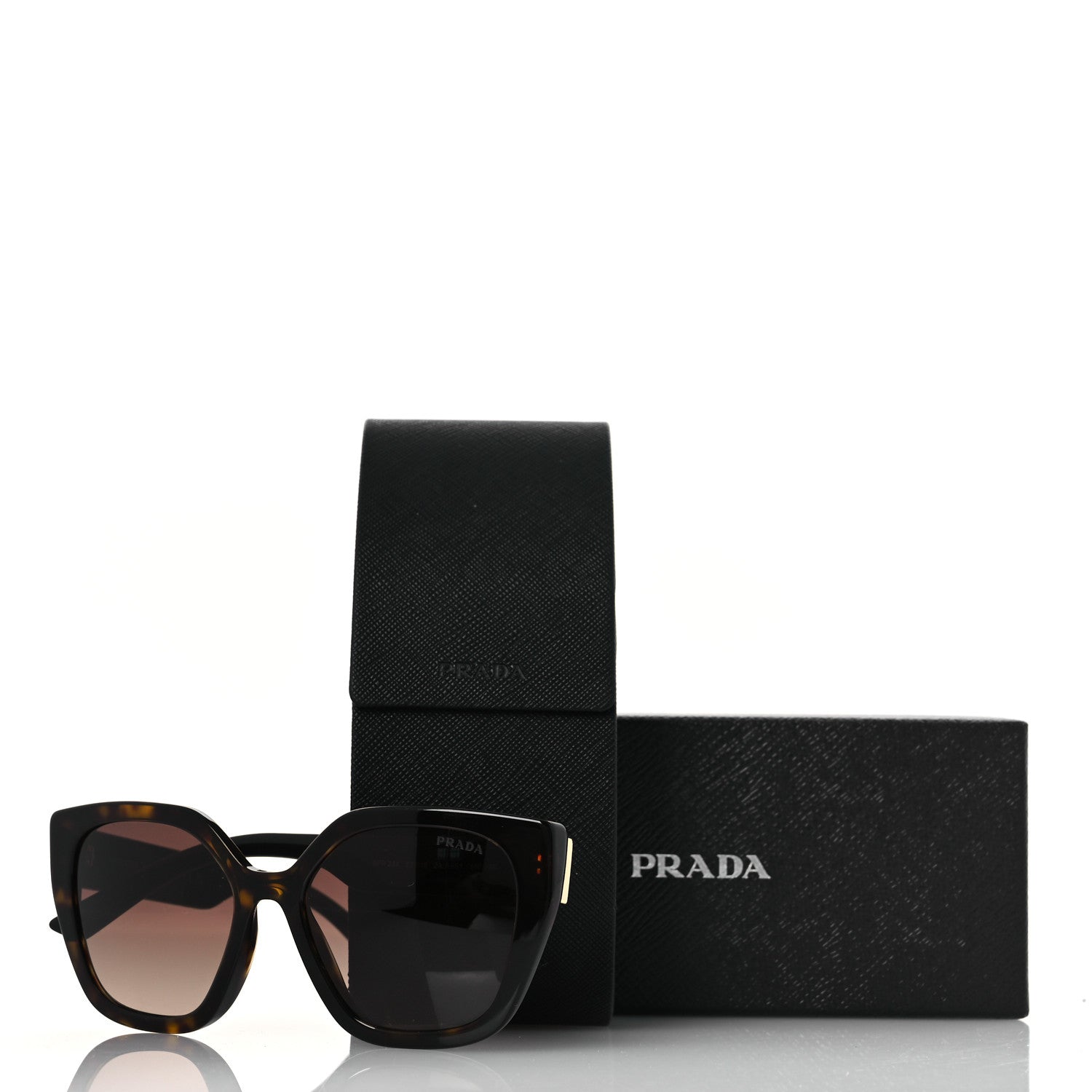 Prada Acetate Cat Eye Sunglasses SPR 24X Havana 8 of 8