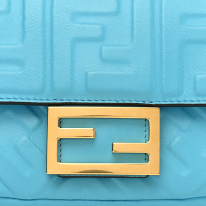 Fendi Nappa FF 1974 Embossed Mini Baguette Pool 9 of 11