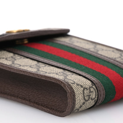 Gucci GG Supreme Monogram Web Mini Ophidia Crossbody Bag Beige New Acero 9 of 14