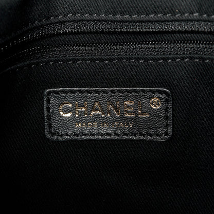 Chanel Crumpled Grained Calfskin Medium Coco Pleats Messenger Flap Black 6 of 11