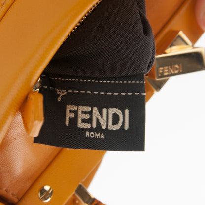 Fendi Nappa Mini Peekaboo Iconic Satchel Giallo Syrup 8 of 8
