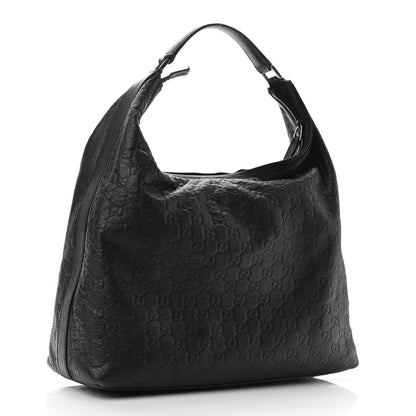 Gucci Guccissima Large Hobo Black 3 of 16