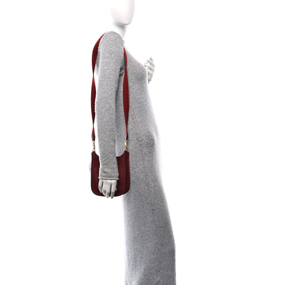 Hermes Taurillon Clemence Evelyne TPM Rouge H 2 of 11
