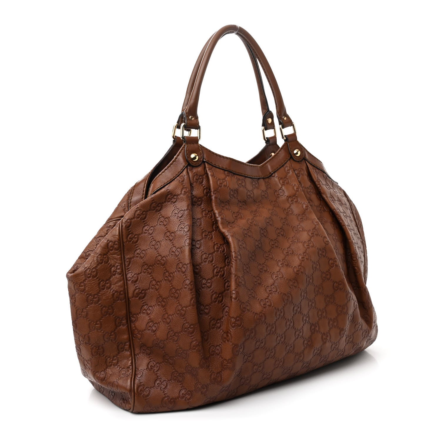 Gucci Guccissima Signature Large Sukey Tote Brown 3 of 15