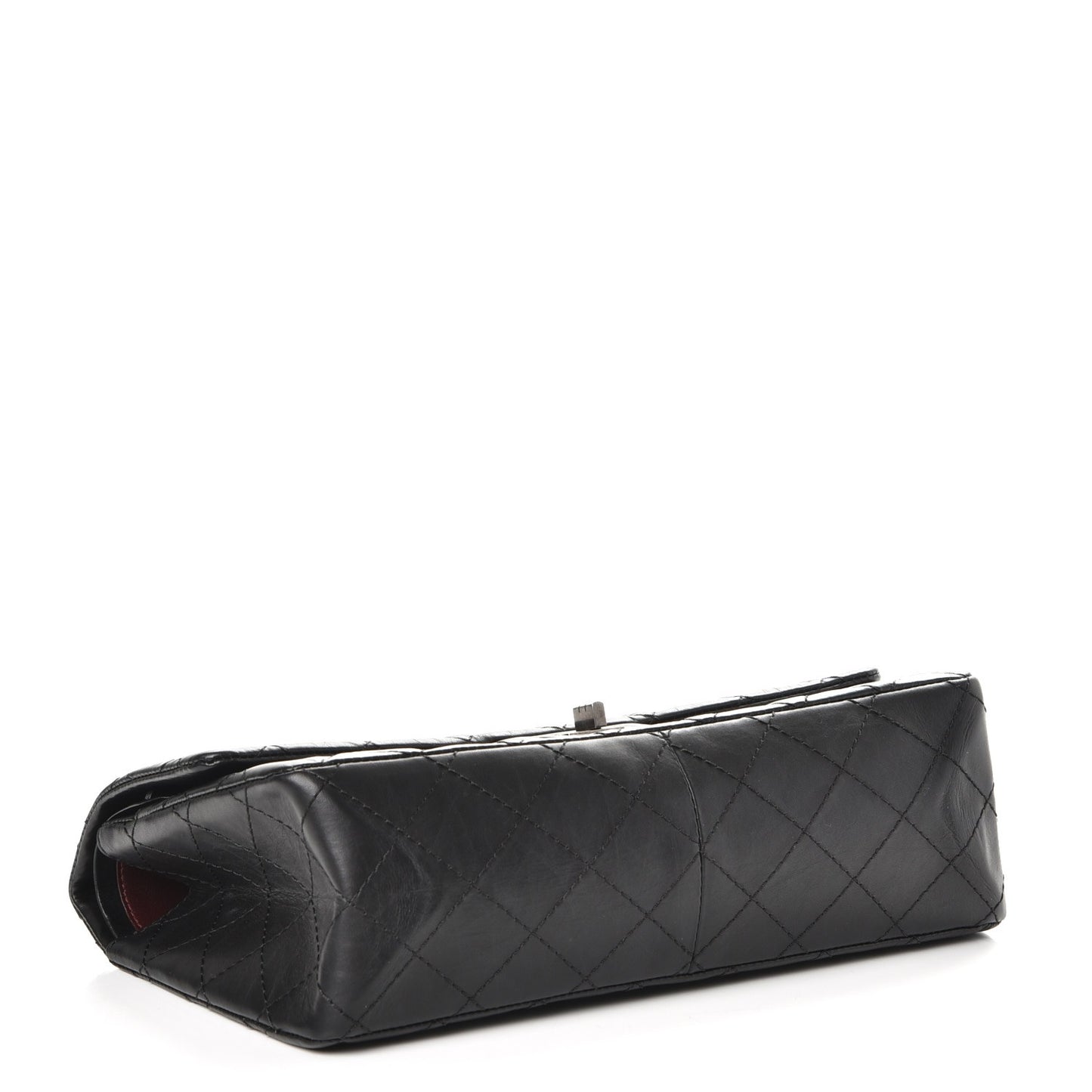 Aged Calfskin Quilted 2.55 Reissue 226 Flap Black