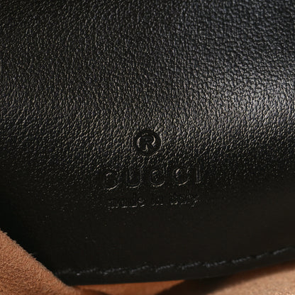 Gucci Calfskin Matelasse Mini GG Marmont Crossbody Bag Black 6 of 11