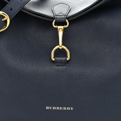 Burberry Derby Calfskin House Check Cornwall Hobo Ink Blue 9 of 18