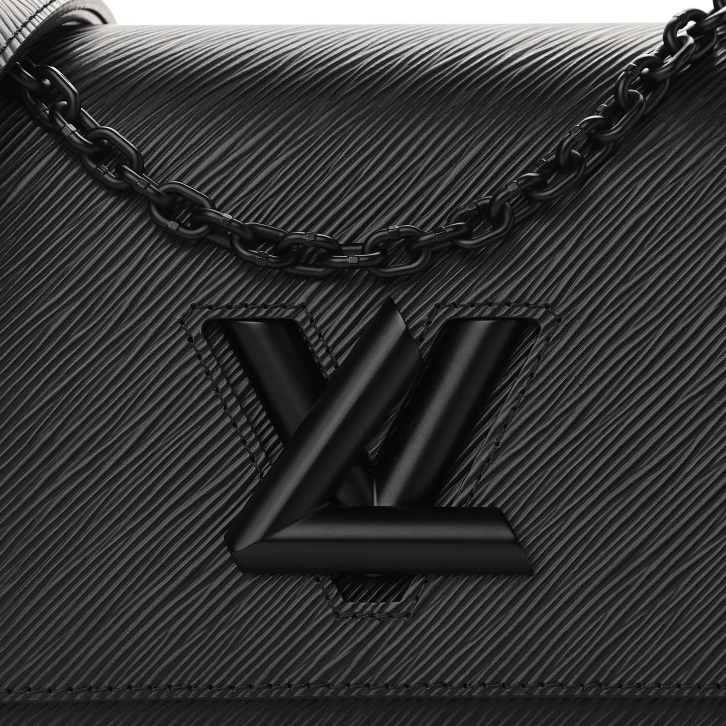 Epi Twist Shoulder Bag MM Matte Black