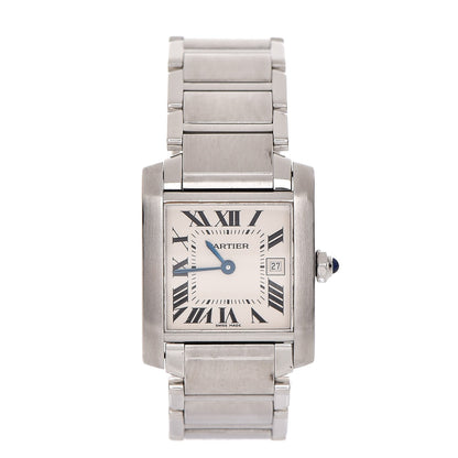Cartier Stainless Steel 25mm Tank Francaise Quartz Watch 1 of 7