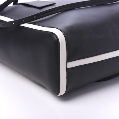 Prada Grace Lux Light Large Ouverture Shoulder Bag Black White 6 of 9
