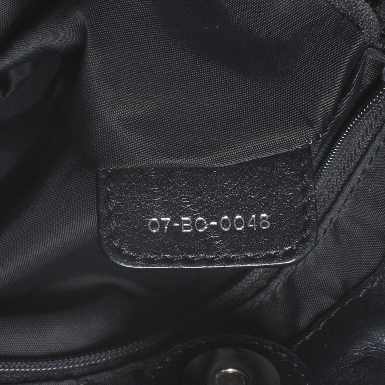 Christian Dior Satin Cannage Charming Tote Black 7 of 7