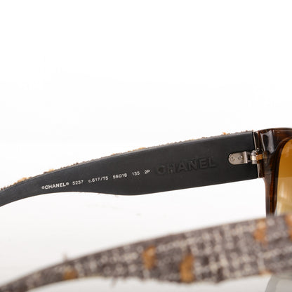 Chanel Tweed Boy CC Sunglasses 5237 Brown 4 of 4